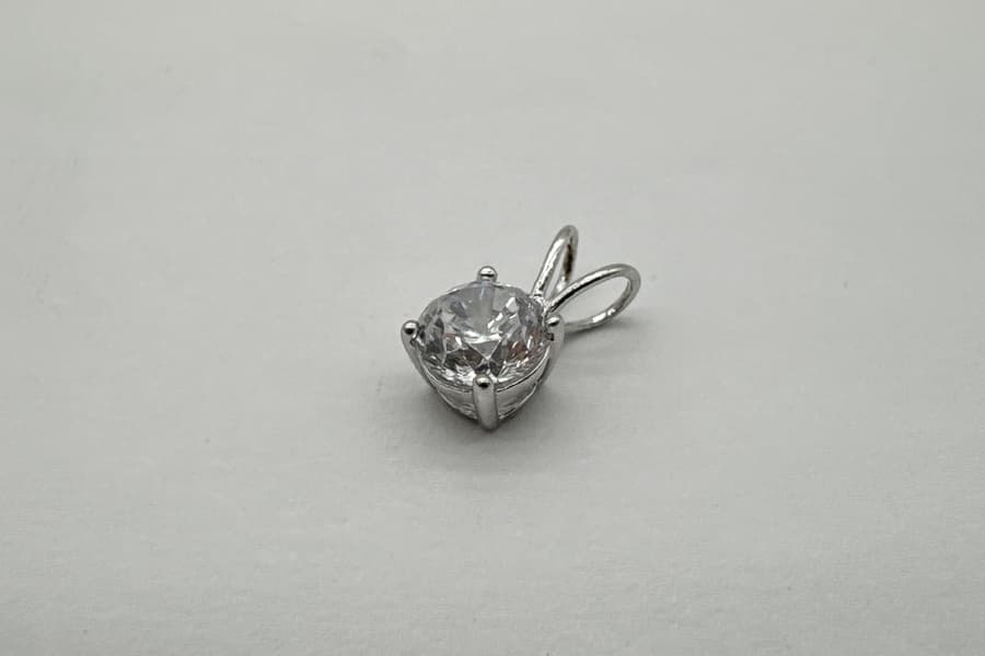 2 Silber Ketten Anhänger Diadoro Basic Anhänger mit Zirkonia ZSS19